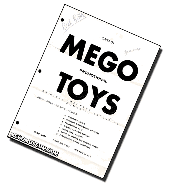 the 1960 Mego Corp Catalog