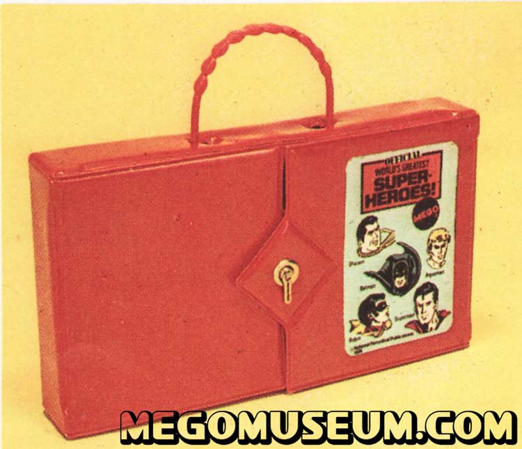 The Mego Bend N Flex line of bendy Superheroes, the carrying case was never produced