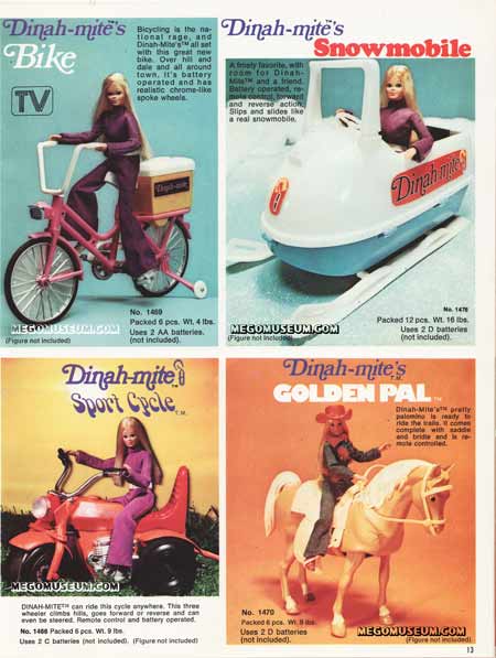 Mego 1974 Dinah Mite Catalog Page