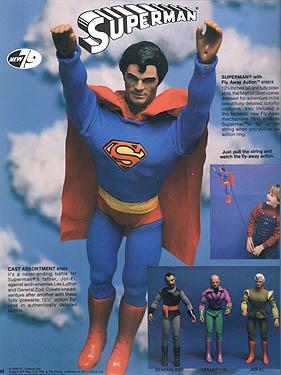 The Superman the Movie line featured Fly Away Action