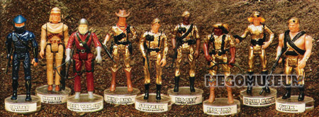 the 1982 Mego Eagle Force line up from the Catalog