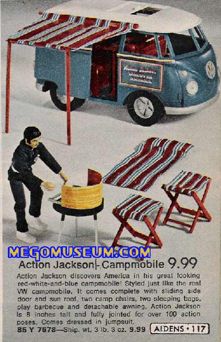 Mego Action Jackson and his campmobile