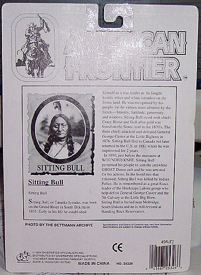 Paco Magnificent Cowboy Indian Card Back
