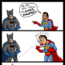 Batman Superman faceoff