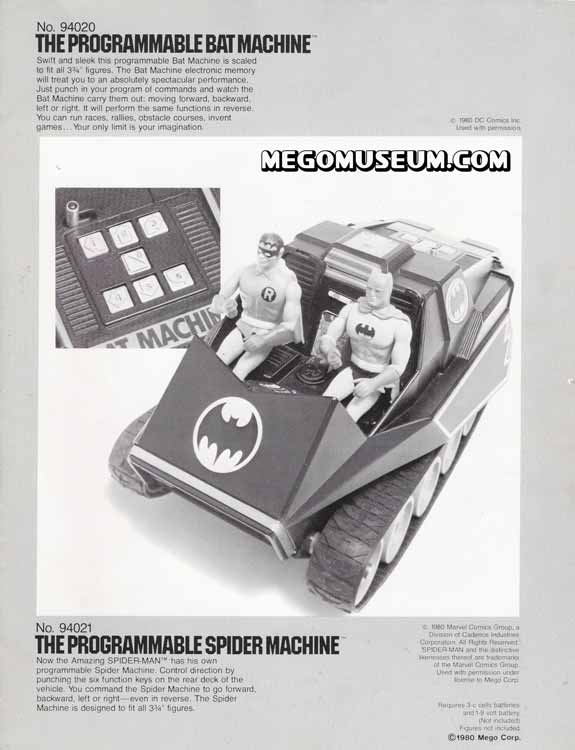 Bat Machine in the 1980 Mego Electronics Catalog