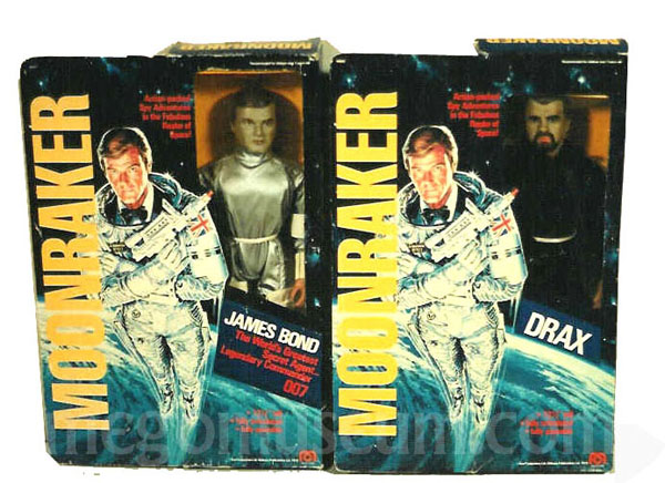 James Bond and Drax figures from Mego Moonraker