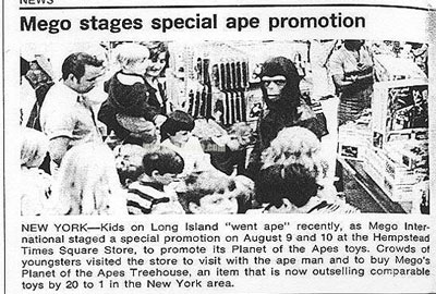 Planet of the Ape Store Appearances were big draws for Mego